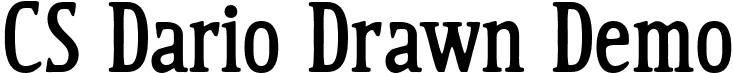 CS Dario Drawn Demo font - CSDarioDrawn-Regular_demo.otf