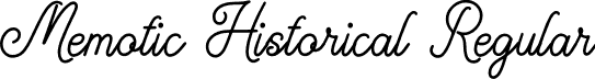 Memotic Historical Regular font - Memotic-Historical-Demo.otf