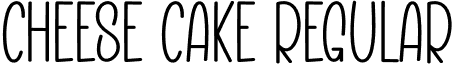 Cheese Cake Regular font - Cheese-Cake.otf