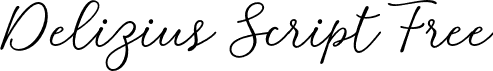 Delizius Script Free font - delizius-script-free.otf