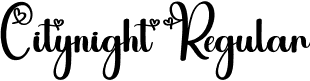 Citynight Regular font - Citynight.otf