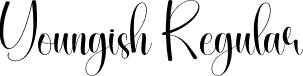 Youngish Regular font - Youngish.otf