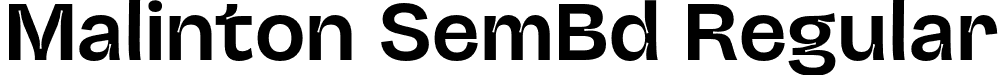 Malinton SemBd Regular font - MalintonTrialVersion-SemiBold.otf