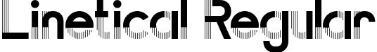 Linetical Regular font - lineticalregular-woyy2.otf