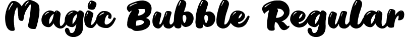 Magic Bubble Regular font - Magic-Bubble.ttf