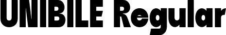 UNIBILE Regular font - UNIBILE.otf