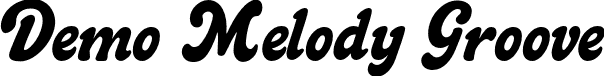 Demo Melody Groove font - Demomelodygroove-MAJ9p.otf