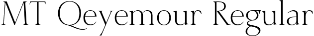 MT Qeyemour Regular font - Mt-Qyemour.otf