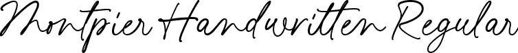 Montpier Handwritten Regular font - montpierhandwritten-gwaxp.ttf