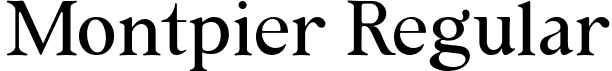 Montpier Regular font - montpier-xgd3j.ttf