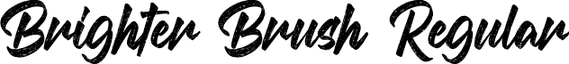 Brighter Brush Regular font - brighterbrush-8oxpj.ttf