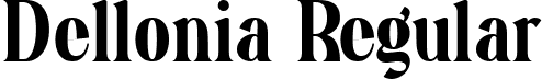 Dellonia Regular font - Dellonia.ttf