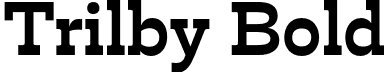 Trilby Bold font - Trilby-Bold-Testing.otf