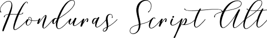 Honduras Script Alt font - Honduras Alt.otf