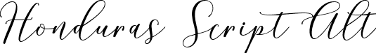 Honduras Script Alt font - Honduras Alt.ttf