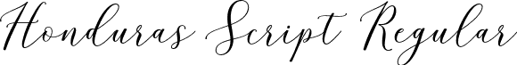 Honduras Script Regular font - Honduras.otf