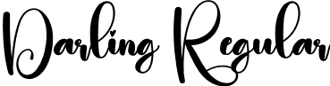 Darling Regular font - Darling.otf