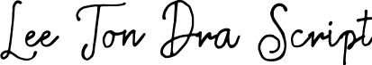 Lee Ton Dra Script font - Lee-Ton-Dra-Script-Demo.otf