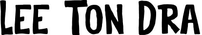 Lee Ton Dra font - Lee-Ton-Dra-Demo.otf