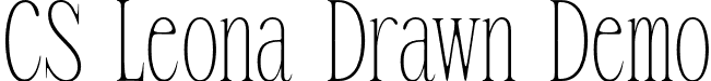 CS Leona Drawn Demo font - CSLeonaDrawn-Regular_demo.otf