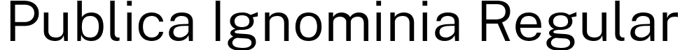 Publica Ignominia Regular font - PublicaIgnominia-RegularRoman.otf