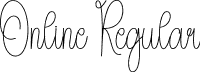 Online Regular font - Online.otf