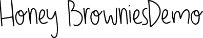 Honey Brownies Demo font - HoneyBrowniesDemoRegular.ttf