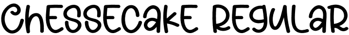 Chessecake Regular font - Chessecake.otf