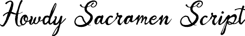 Howdy Sacramen Script font - Howdy-Sacramen-Script-Demo.otf