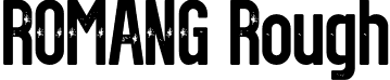 ROMANG Rough font - romang-rough.otf