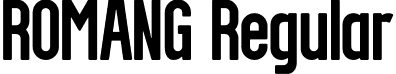 ROMANG Regular font - romang.otf