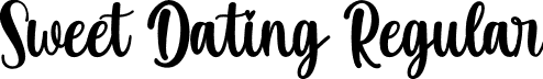 Sweet Dating Regular font - Sweet-Dating.otf