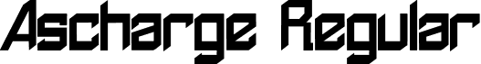 Ascharge Regular font - Ascharge.ttf