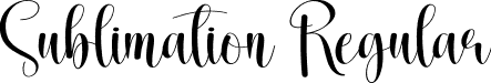 Sublimation Regular font - Sublimation.otf