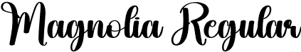 Magnolia Regular font - Magnolia.otf