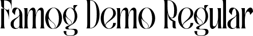 Famog Demo Regular font - famogdemoregular-q2mov.otf