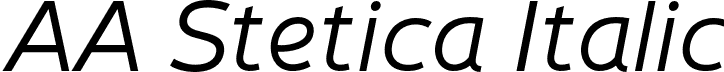 AA Stetica Italic font - AA-Stetica-Italic.otf