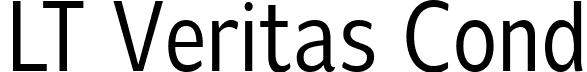 LT Veritas Cond font - LTVeritas-Condensed.ttf