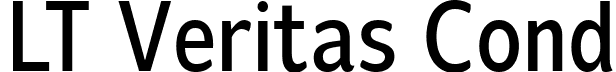 LT Veritas Cond font - LTVeritas-MediumCondensed.ttf