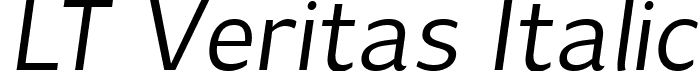 LT Veritas Italic font - LTVeritas-Italic.ttf