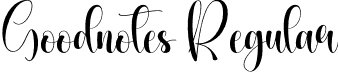 Goodnotes Regular font - Goodnotes.otf