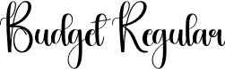 Budget Regular font - Budget.otf