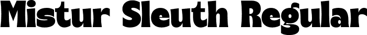 Mistur Sleuth Regular font - mistur-sleuth.otf