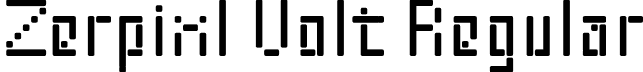 Zerpixl Volt Regular font - ZerpixlVolt-Regular.otf