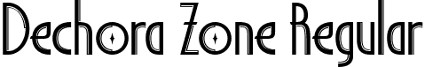 Dechora Zone Regular font - dechorazoneregular-wopp9.ttf