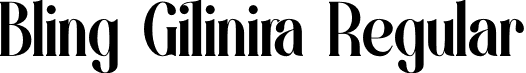 Bling Gilinira Regular font - Bling-Gilinira-Demo.otf