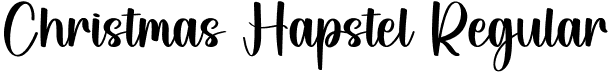 Christmas Hapstel Regular font - Christmas-Hapstel.otf