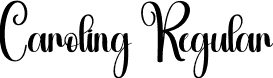 Caroling Regular font - Caroling.otf