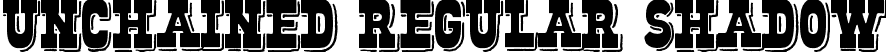 Unchained Regular Shadow font - Unchained-RegularShadow.ttf