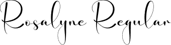 Rosalyne Regular font - Rosalyne.otf